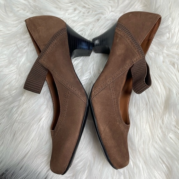 Earth Spirit Classics women’s brown genuine leather upper heeled shoes size 9 - Picture 3 of 9